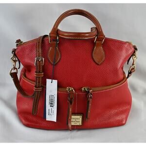 Dooney & Bourke Dillen Double Pocket Satchel R2224 Red